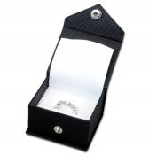 Push Button Linen Jewelry Boxes