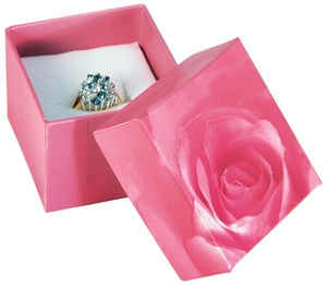 Rose Print Ring Box - Jewel Box Co