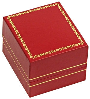 Finger Ring Classic Leather Jewelry Box - Jewel Box Co