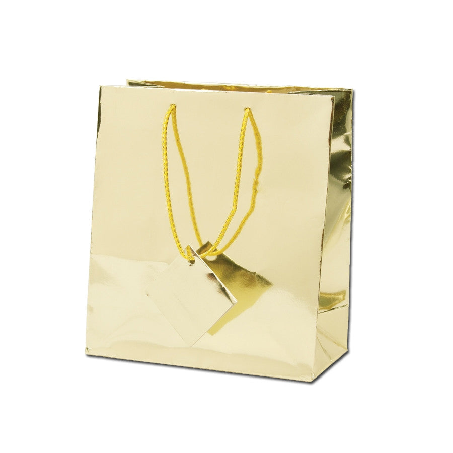 Assorted Metallic Shopping Tote Bag - Jewel Box Co