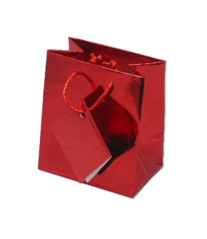 Assorted Metallic Shopping Tote Bag - Jewel Box Co