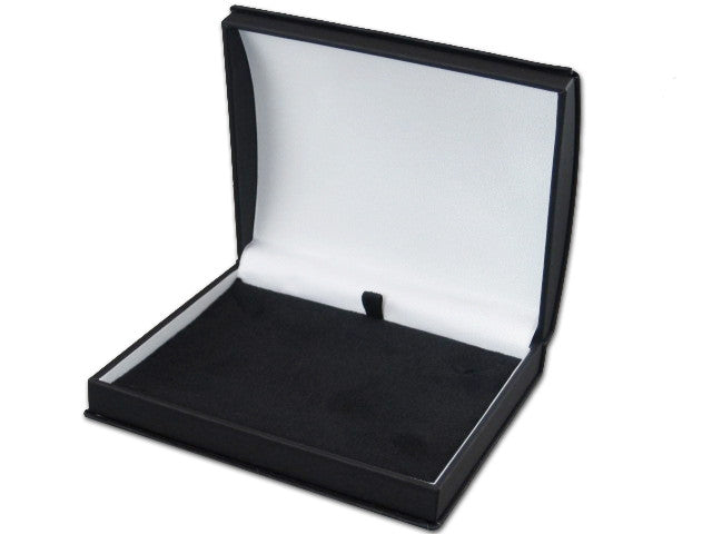 Embossed Soft Leather Necklace Box - Jewel Box Co