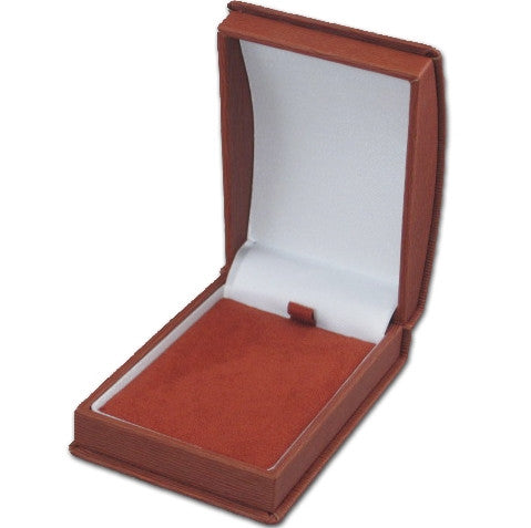 Embossed Soft Leather Pendant/Earring Box - Jewel Box Co
