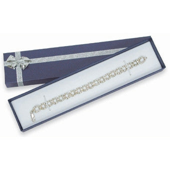 Linen Bow Tie Bracelet Box - Jewel Box Co