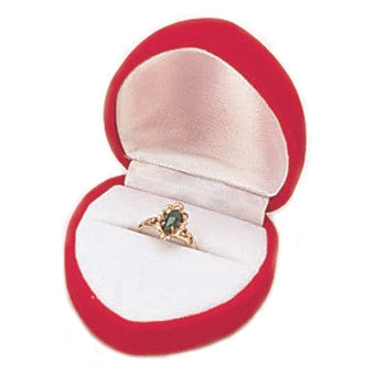 Soft Velour Double Ring Box - Jewel Box Co