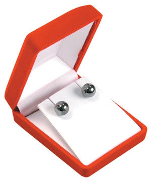 Soft Flocked Velour Pendant Box - Jewel Box Co