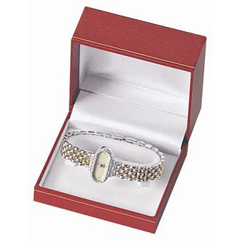 Classic Leatherette Bangle/Watch Box - Jewel Box Co