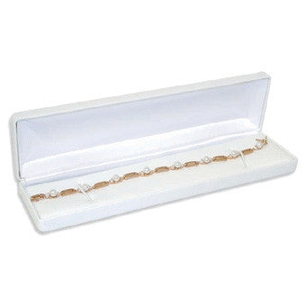 Classic Leather Metal Bracelet Box - Jewel Box Co