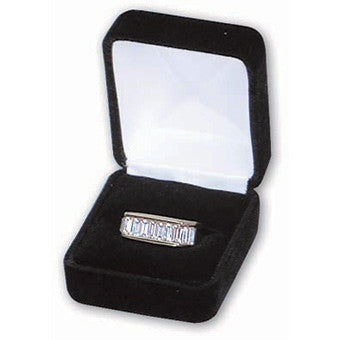 Velvet Single Ring Box - Jewel Box Co