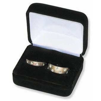 Soft Velvet Double Ring Box - Jewel Box Co