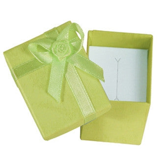 Pastel Linen Bow Tie Assorted Color Ring Box - Jewel Box Co