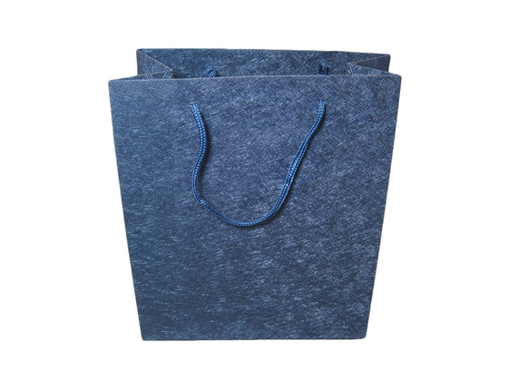 Sparkle Blue Deluxe Material Jewelry Gift Bag - Jewel Box Co