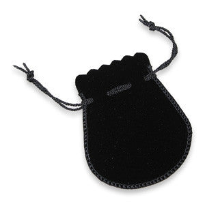 2 3/4" x 2 1/2" Tear Drop Velvet Drawstring Pouch - Jewel Box Co