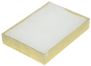 5" x 3" Clear Top View Cotton Filled Jewelry Box - Jewel Box Co