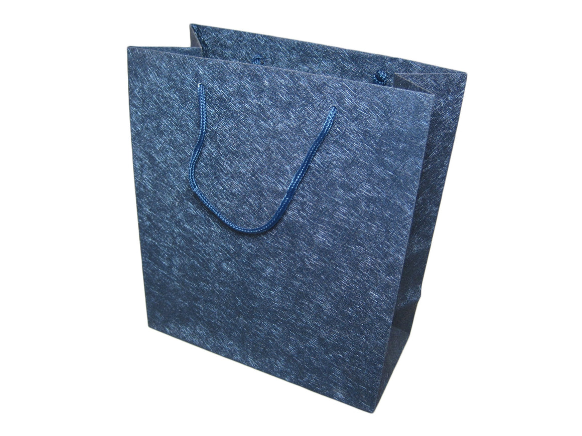 Sparkle Blue Deluxe Material Jewelry Gift Bag - Jewel Box Co