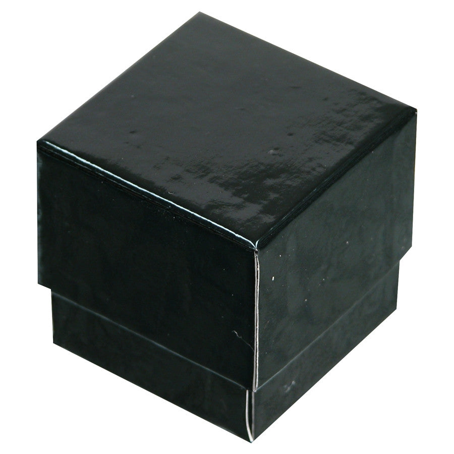 Glossy Black Single Ring Hat Box - Jewel Box Co