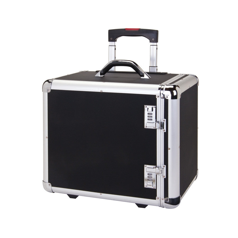 Front Access Aluminum Carrying Case With Wheels - Jewel Box Co