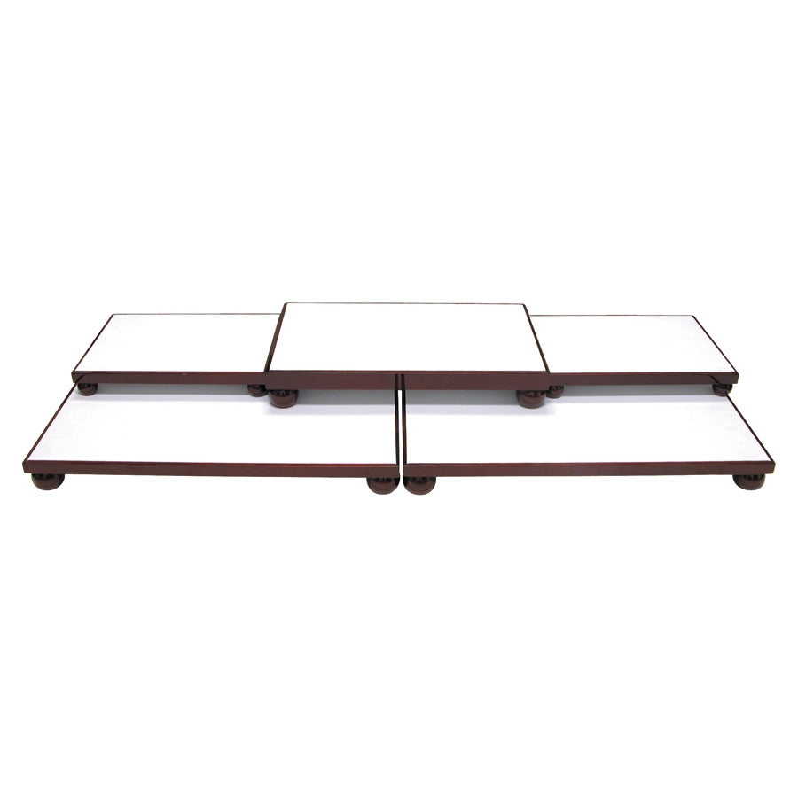 5 Piece Rosewood Jewelry Showcase Platform - Jewel Box Co
